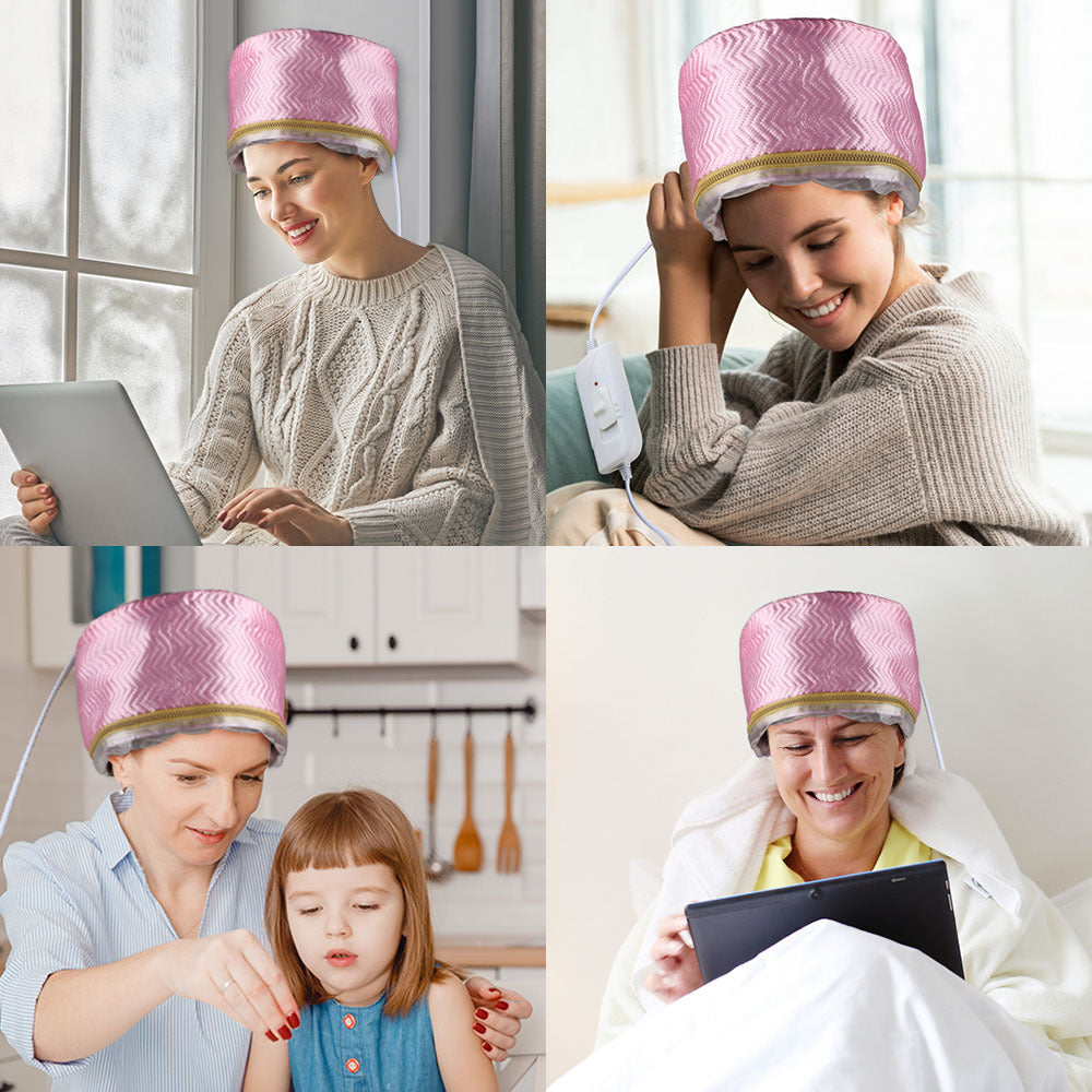 Heated Hair Cap for Deep Conditioning – Repair Dry, Damaged Hair Fast