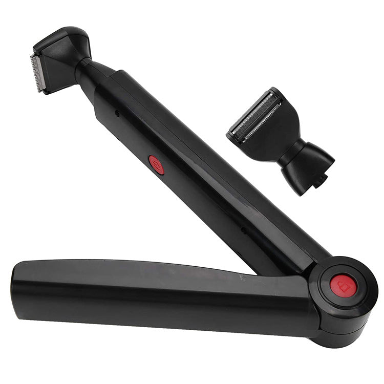 Electric Back Hair Shaver USB Foldable Pain Free Body Groomer