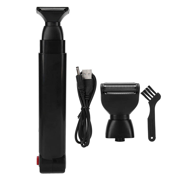 Electric Back Hair Shaver USB Foldable Pain Free Body Groomer