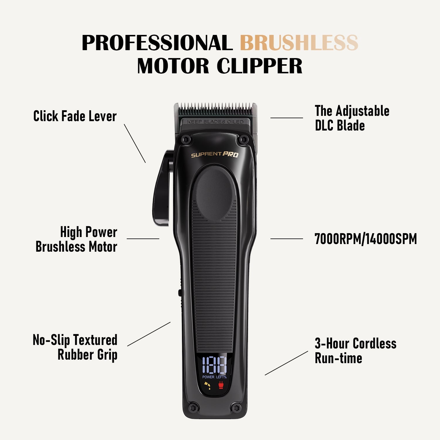 The Black Obsidian Clipper and Trimmer Set-Supplier-specific