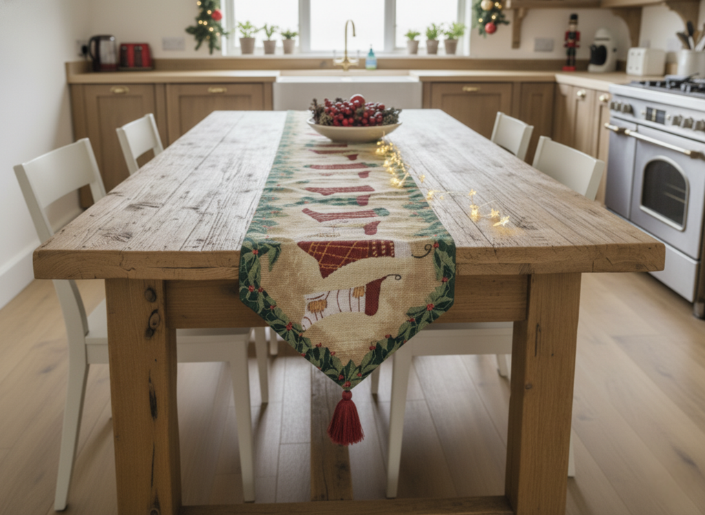 Tache Hang My Stockings By the Fireplace Table Runners (12910)