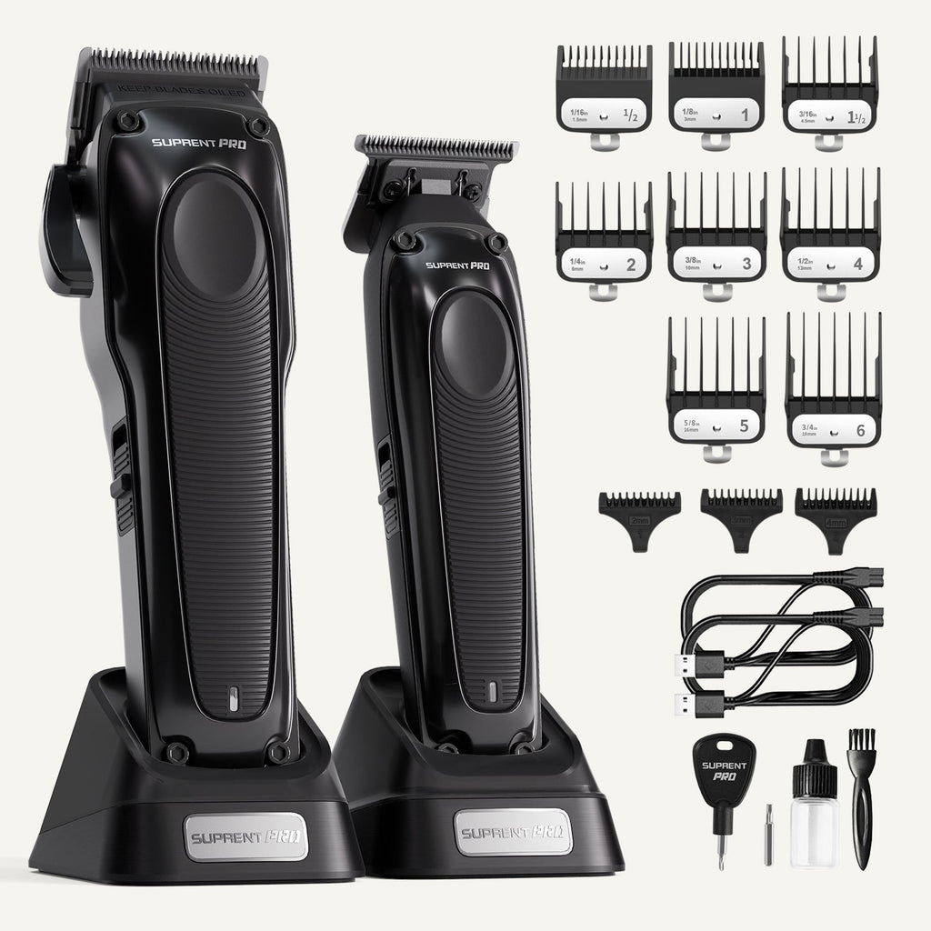 The Black Onyx Clipper and Trimmer Set-Supplier-specific