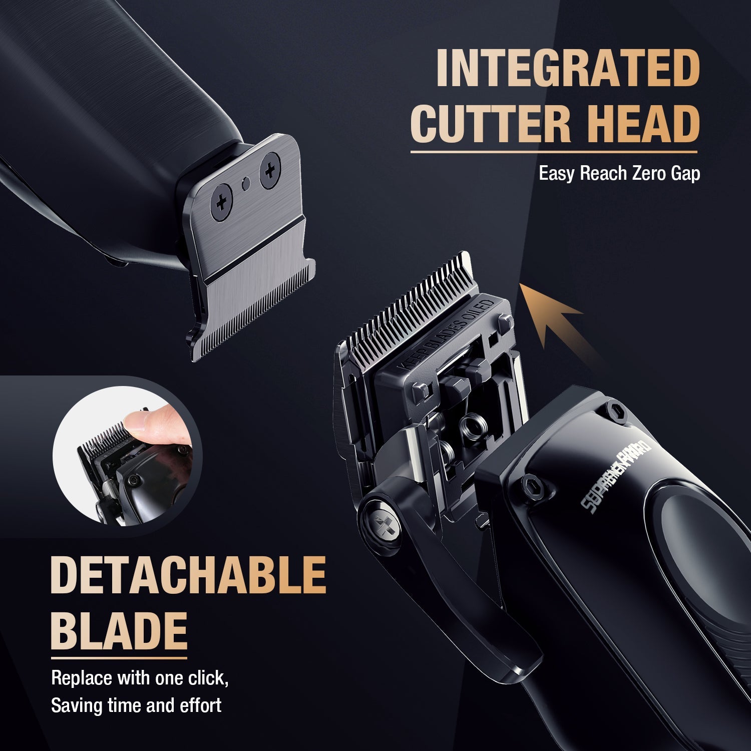 The Black Onyx Clipper and Trimmer Set-Supplier-specific