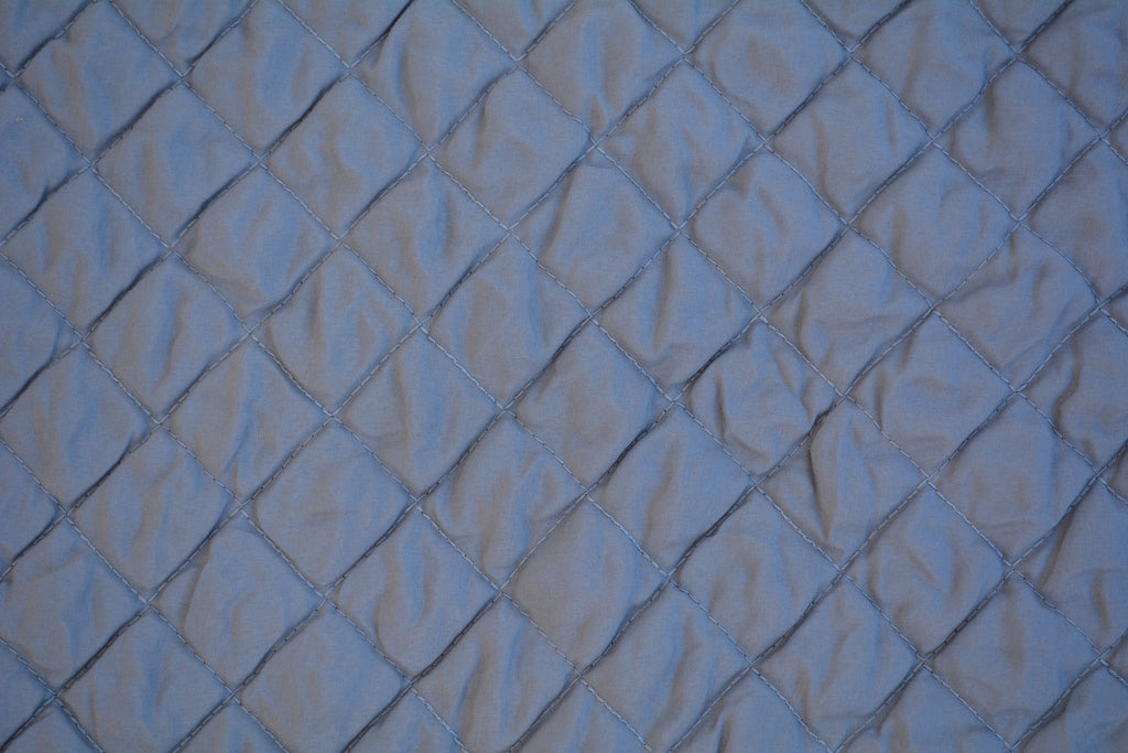 Tache Solid Light Gray Silver Diamond Stitch Bubble Quilted Bedspread Set (DXJ109038-2)