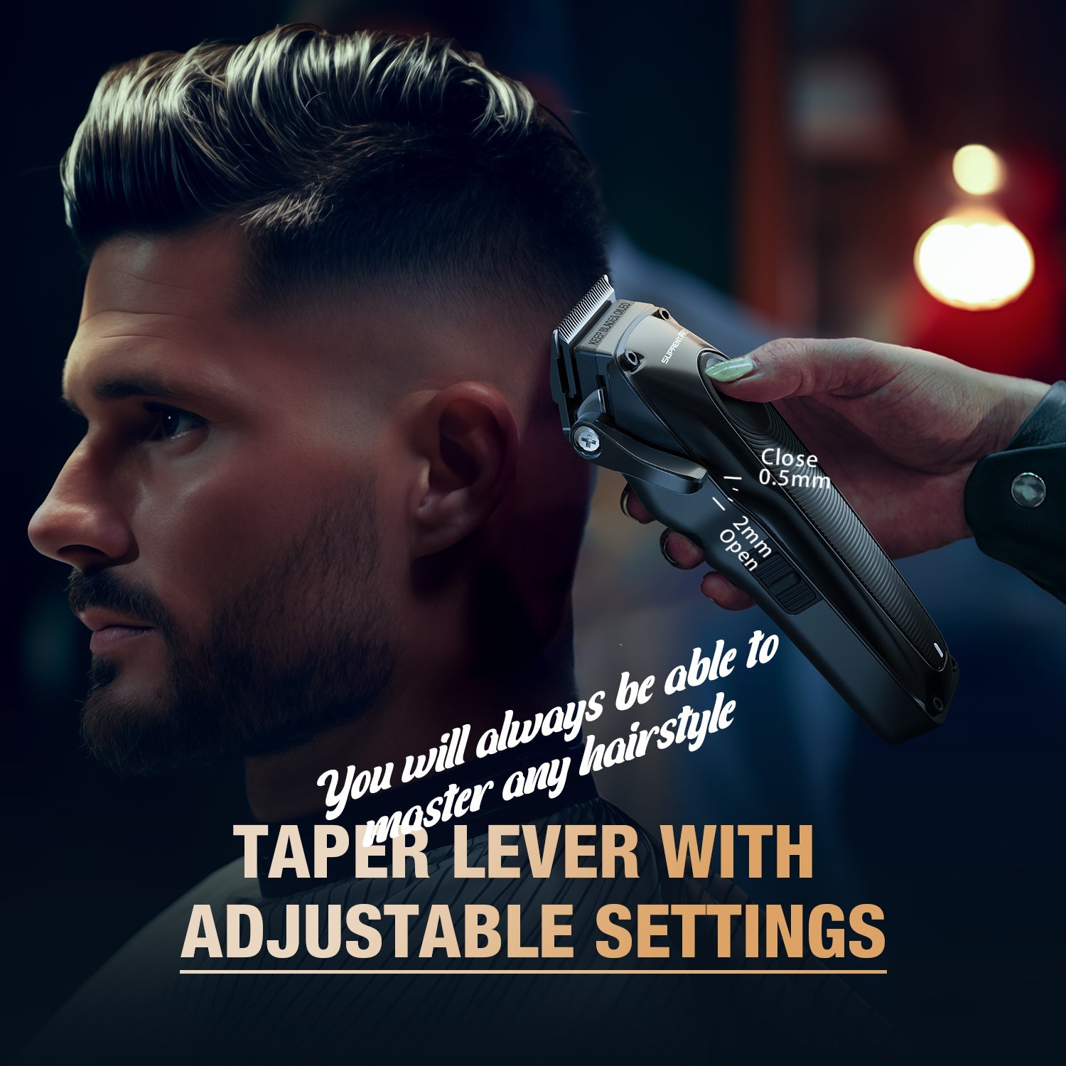The Black Onyx Professional Clipper and Trimmer Set - HC756BX