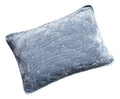 Tache Velvet Dreams Light Blue Plush Diamond Tufted Pillow Sham (JHW-853LB)
