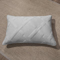 Tache Cotton Light Grey Silver Soothing Pastel Diamond Pillow Sham (JHW-862)