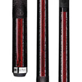 Lucasi Pinnacle Midnight Black with 2-stripe Cocobolo and silver crush, pinnacle shaft
