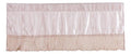 Tache Satin Ruffle Crème Beige Frosted Fields 18x52" Valance (MZ1051 / MZ002C)