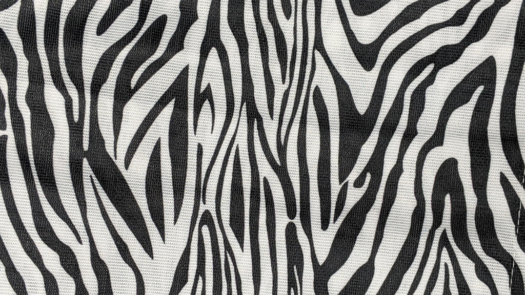 Tache Winter Moon Black Stripe Zebra Animal Print Gold Tailored Platform 14" Bed Skirt Dust Ruffle (BSK-4358L)