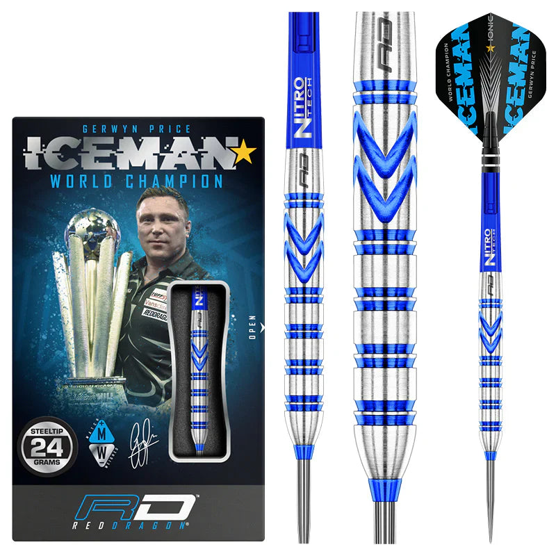 Gerwyn Price Iceman Blue Original Steel Tip Darts