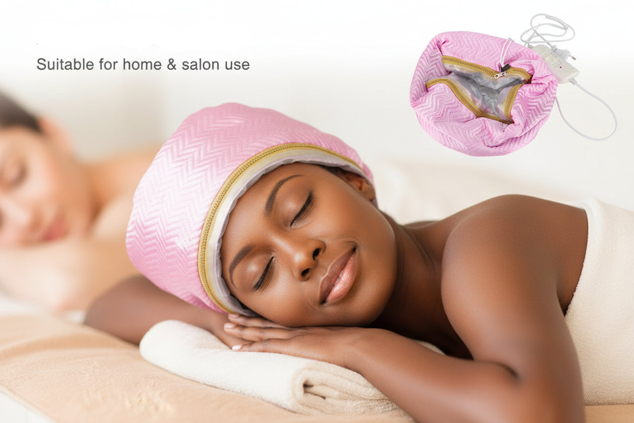Heated Hair Cap for Deep Conditioning – Repair Dry, Damaged Hair Fast