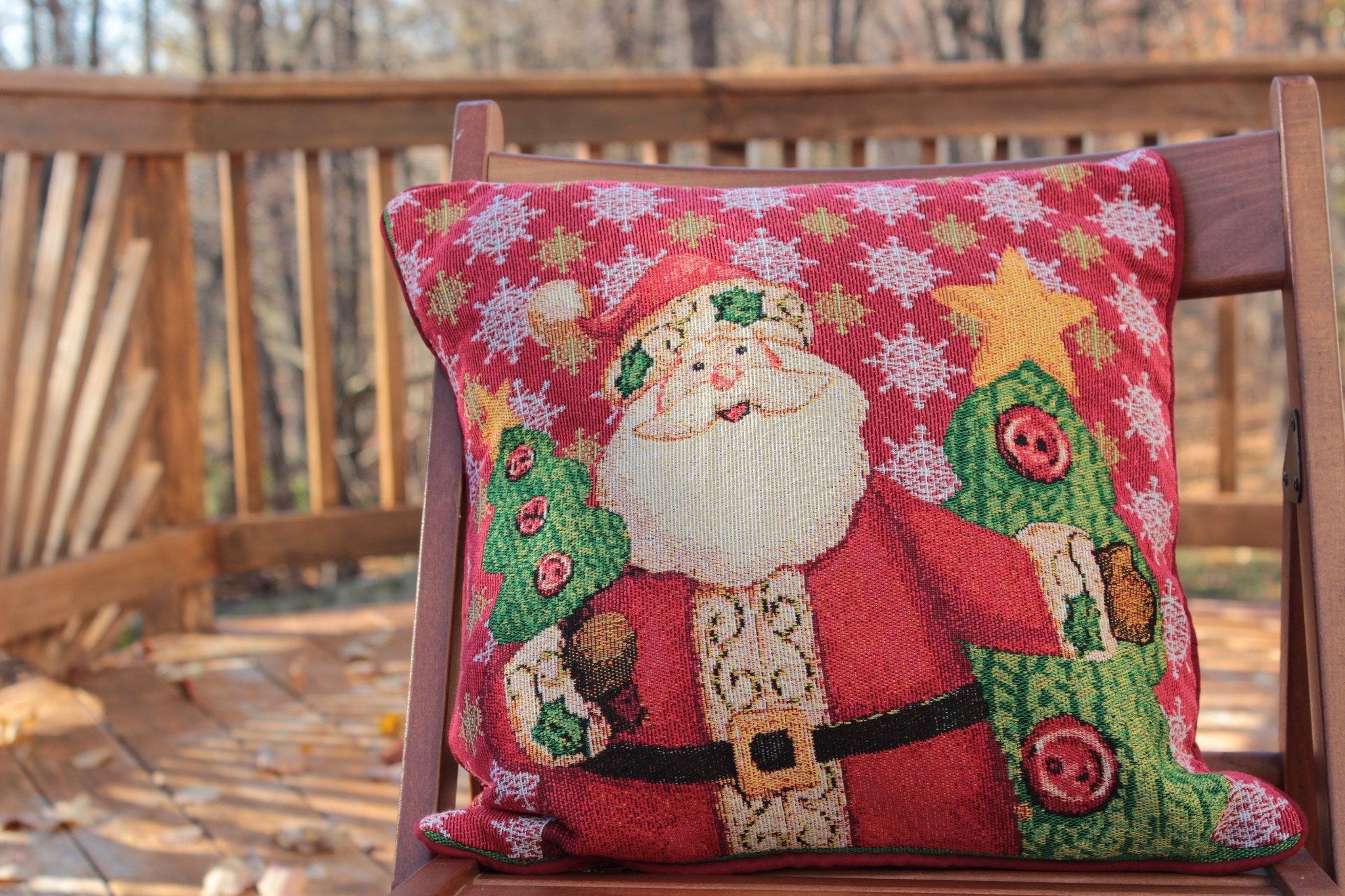 Tache Christmas Cute Santa Claus Is Coming to Town Throw Pillow Cover (DB15191CC)