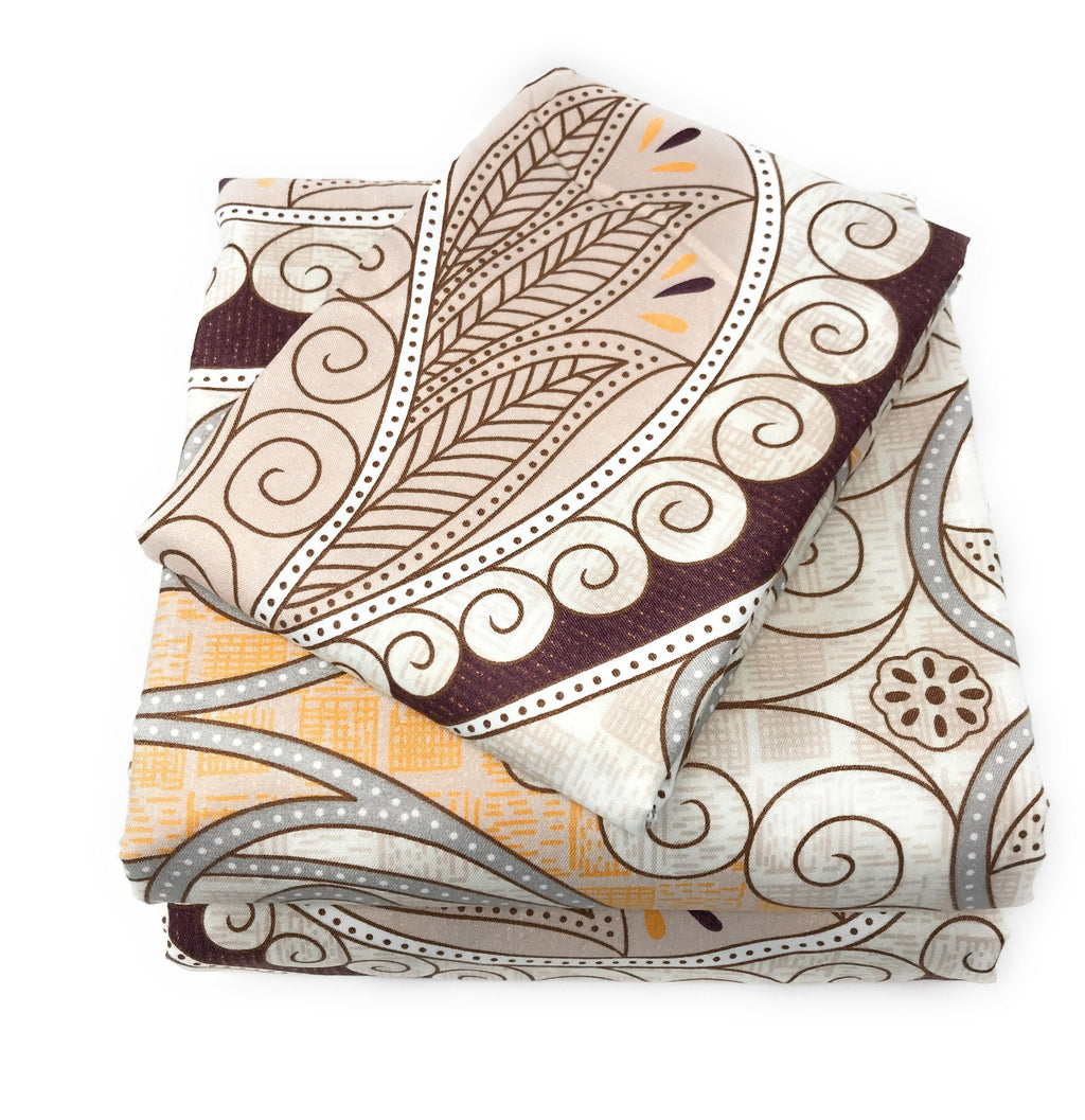 Tache Maroon Mandala Damask Duvet Cover Set Twin (2131)