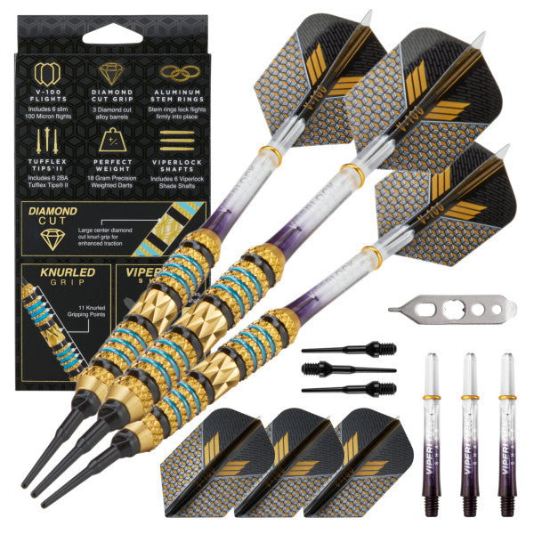Viper Wizard Blue/Black Soft Tip Darts