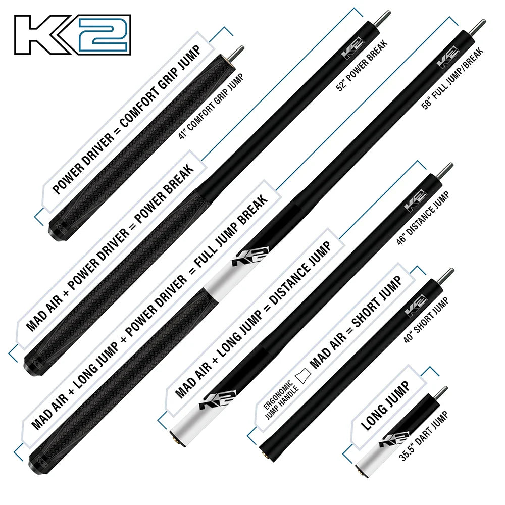 K2, 5 IN 1 Jump Break Cue